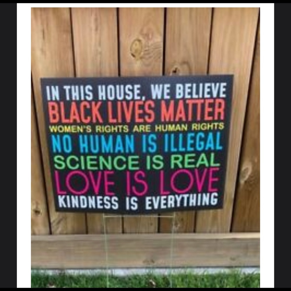 Love is love yard sign